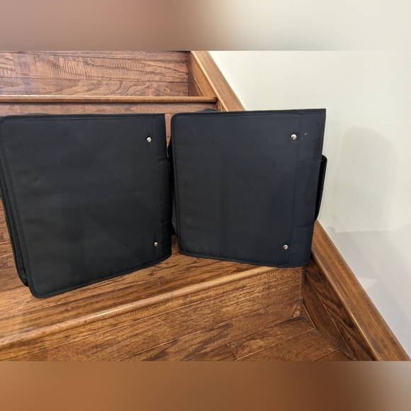 Five Star 3-inch Zipper Binder with Handle, Colors red & black - Picture 3 of 5